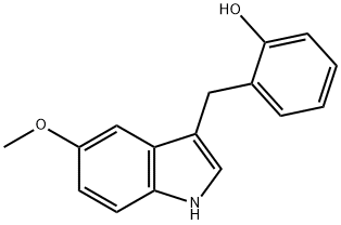 3-(2-hydroxyphenyl)methyl-5-methoxyindole 구조식 이미지