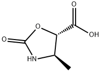 5-Oxazolidinecarboxylicacid,4-methyl-2-oxo-,(4R-trans)-(9CI) 구조식 이미지