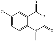 6-chloro-1-methyl-2H-3,1-benzoxazine-2,4(1H)-dione 구조식 이미지