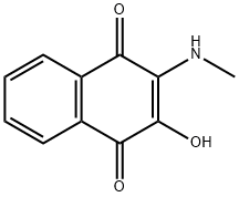 1,4-Naphthalenedione, 2-hydroxy-3-(methylamino)- (9CI) Structure