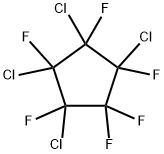 1,1,2,3,4,5-HEXAFLUORO-2,3,4,5-TETRACHLOROCYCLOPENTANE 구조식 이미지
