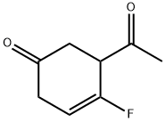3-Cyclohexen-1-one, 5-acetyl-4-fluoro- (9CI) Structure
