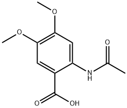 2-(ACETYLAMINO)-4,5-DIMETHOXYBENZOIC ACID Structure