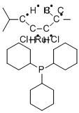 DICHLORO(P-CYMENE)TRICYCLOHEXYLPHOSPHINERUTHENIUM (II) Structure