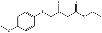 ethyl 4-(4-Methoxyphenylthio)-3-oxobutanoate Structure