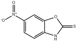 6-NITRO-BENZOOXAZOLE-2-THIOL 구조식 이미지