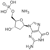 2'-DEOXYGUANOSINE-5'-MONOPHOSPHATE AMMONIUM SALT 구조식 이미지