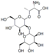 O-(2-O-mannopyranosyl-mannopyranosyl)threonine Structure