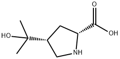 D-Proline, 4-(1-hydroxy-1-methylethyl)-, cis- (9CI) Structure