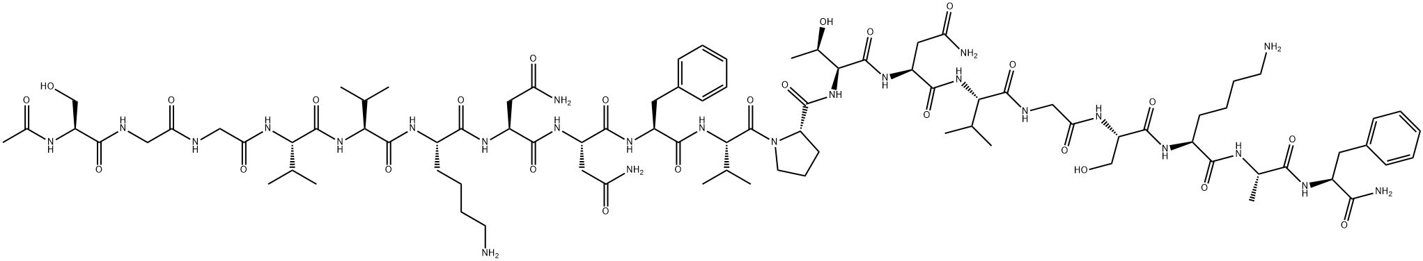 AC-SER-GLY-GLY-VAL-VAL-LYS-ASN-ASN-PHE-VAL-PRO-THR-ASN-VAL-GLY-SER-LYS-ALA-PHE-NH2 Structure