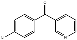 4-클로로페닐피리딘-3-일케톤 구조식 이미지