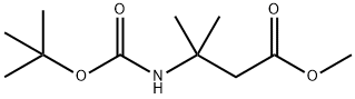 Methyl 3-(tert-butoxycarbonylaMino)-3-Methylbutanoate Structure