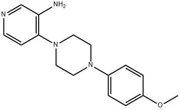 4-[4-(4-Methoxyphenyl)-1-piperazinyl]-3-pyridinamine Structure