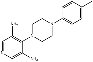 4-[4-(4-Methylphenyl)-1-piperazinyl]-3,5-pyridinediamine 구조식 이미지