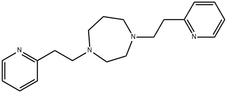 Hexahydro-1,4-bis[2-(2-pyridyl)ethyl]-1H-1,4-diazepine Structure