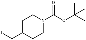 1-Boc-4-iodomethyl-piperidine 구조식 이미지