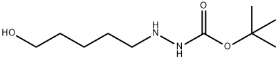 Hydrazinecarboxylic acid, 2-(5-hydroxypentyl)-, 1,1-dimethylethyl ester (9CI) Structure