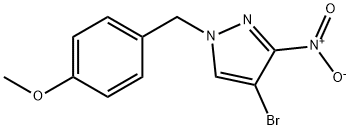 1-(4-Methoxybenzyl)-4-broMo-5-nitro-1H-pyrazole 구조식 이미지