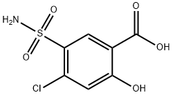 4-Chloro-2-hydroxy-5-sulfamoylbenzoic acid 구조식 이미지