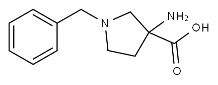 3-AMINO-1-BENZYLPYRROLIDINE-3-CARBOXYLIC ACID Structure
