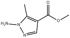 1H-Pyrazole-4-carboxylicacid,1-amino-5-methyl-,methylester(9CI) 구조식 이미지