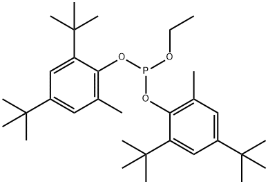 비스[2,4-비스(1,1-다이메틸에틸)-6 메틸페닐]인산 에틸  에스터 구조식 이미지