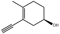 3-Cyclohexen-1-ol, 3-ethynyl-4-methyl-, (R)- (9CI) Structure