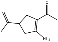 Ethanone, 1-[2-amino-4-(1-methylethenyl)-1-cyclopenten-1-yl]- (9CI) Structure