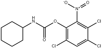 Cyclohexylcarbamic acid 3,4,6-trichloro-2-nitrophenyl ester Structure