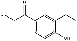 Ethanone, 2-chloro-1-(3-ethyl-4-hydroxyphenyl)- (9CI) Structure