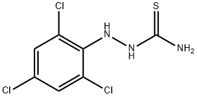 2-(2,4,6-트리클로로페닐)-1-히드라진카르보티오아미드 구조식 이미지