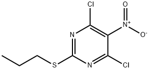 4,6-DICHLORO-5-NITRO-2-PROPYLTHIOPYRIMIDINE 구조식 이미지