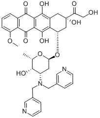 N,N-bis(3-pyridylmethyl)adriamycin Structure