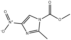 1H-Imidazole-1-carboxylic  acid,  2-methyl-4-nitro-,  methyl  ester Structure