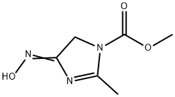 1H-이미다졸-1-카르복실산,4,5-디히드로-4-(히드록시이미노)-2-메틸-,메틸에스테르 구조식 이미지