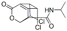 4,7-dichloro-N-isopropyl-10-oxo-9-oxatetracyclo(4.4.0.0.(2,5).0(3,8))decne-4-carboxamide Structure