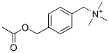 4-acetoxymethyl-N,N,N-trimethylbenzenemethanaminium Structure