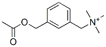 3-acetoxymethyl-N,N,N-trimethylbenzenemethanaminium Structure