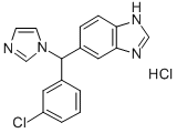 5-[(3-CHLOROPHENYL)-1H-IMIDAZOL-1-YLMETHYL]-1H-BENZIMIDAZOLE HYDROCHLORIDE 구조식 이미지