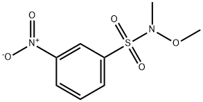 N-Methoxy-N-methyl-3-nitrobenzene-1-sulfonamide Structure