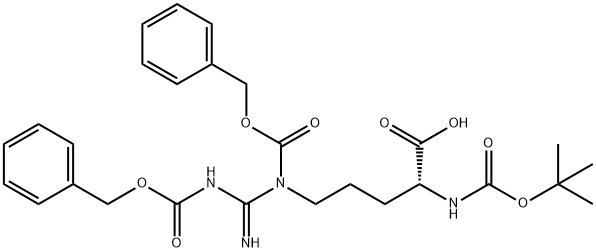 BOC-D-ARG(Z)2-OH Structure