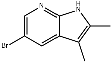 1H-Pyrrolo[2,3-b]pyridine, 5-broMo-2,3-diMethyl- Structure