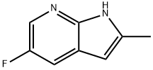 1H-Pyrrolo[2,3-b]pyridine,5-fluoro-2-methyl-(9CI) Structure