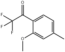 Ethanone, 2,2,2-trifluoro-1-(2-methoxy-4-methylphenyl)- (9CI) Structure