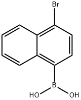 Boronic acid, (4-bromo-1-naphthalenyl)- (9CI) 구조식 이미지
