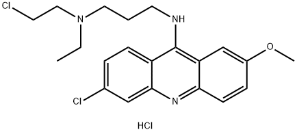 146-59-8 6-CHLORO-9-[3-N-(2-CHLOROETHYL)ETHYLAMINO]PROPYLAMINO-2-METHOXYACRIDINE DIHYDROCHLORIDE