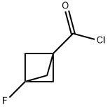 Bicyclo[1.1.1]pentane-1-carbonyl chloride, 3-fluoro- (9CI) Structure