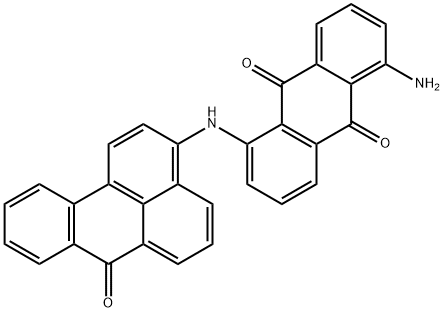 1-amino-5-[(7-oxo-7H-benz[de]anthracen-3-yl)amino]anthraquinone  Structure