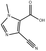 1H-Imidazole-5-carboxylicacid,4-cyano-1-methyl-(9CI) 구조식 이미지