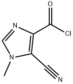 1H-Imidazole-4-carbonyl chloride, 5-cyano-1-methyl- (9CI) Structure